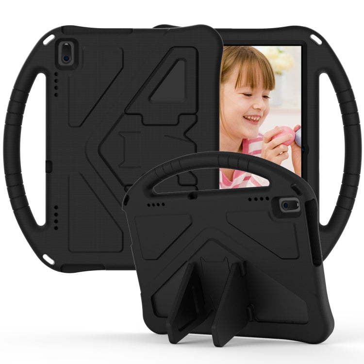For Lenovo Tab E10 TB-X104F EVA Flat Anti Falling Protective Case Shell with Holder(Black)