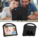For Lenovo Tab E10 TB-X104F EVA Flat Anti Falling Protective Case Shell with Holder(Black)