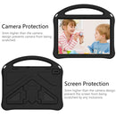For Lenovo Tab E10 TB-X104F EVA Flat Anti Falling Protective Case Shell with Holder(Black)