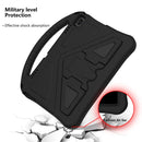 For Lenovo Tab E10 TB-X104F EVA Flat Anti Falling Protective Case Shell with Holder(Black)
