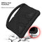 For Lenovo Tab E10 TB-X104F EVA Flat Anti Falling Protective Case Shell with Holder(Black)