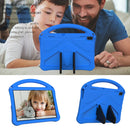 For Lenovo Tab E10 TB-X104F EVA Flat Anti Falling Protective Case Shell with Holder(Blue)