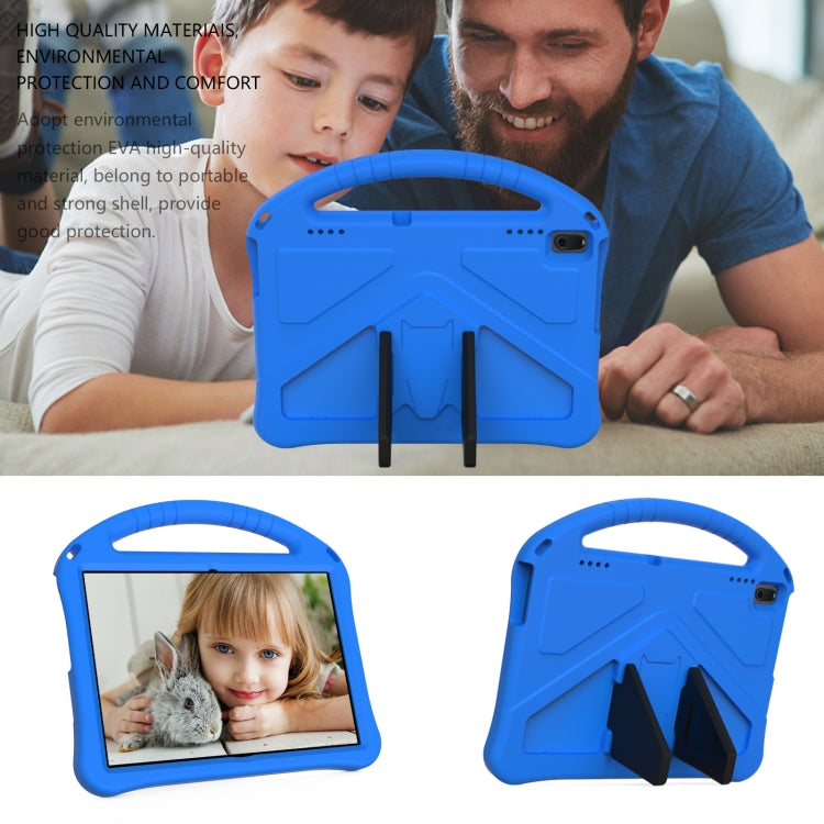 For Lenovo Tab E10 TB-X104F EVA Flat Anti Falling Protective Case Shell with Holder(Blue)