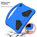 For Lenovo Tab E10 TB-X104F EVA Flat Anti Falling Protective Case Shell with Holder(Blue)