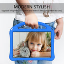 For Lenovo Tab E10 TB-X104F EVA Flat Anti Falling Protective Case Shell with Holder(Blue)