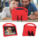 For Lenovo Tab E10 TB-X104F EVA Flat Anti Falling Protective Case Shell with Holder(Red)