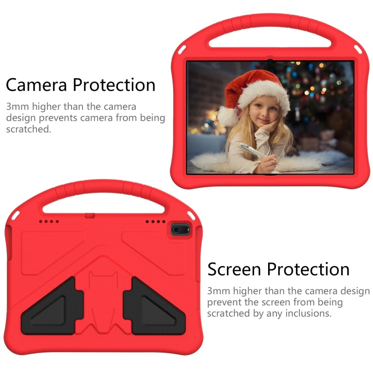 For Lenovo Tab E10 TB-X104F EVA Flat Anti Falling Protective Case Shell with Holder(Red)