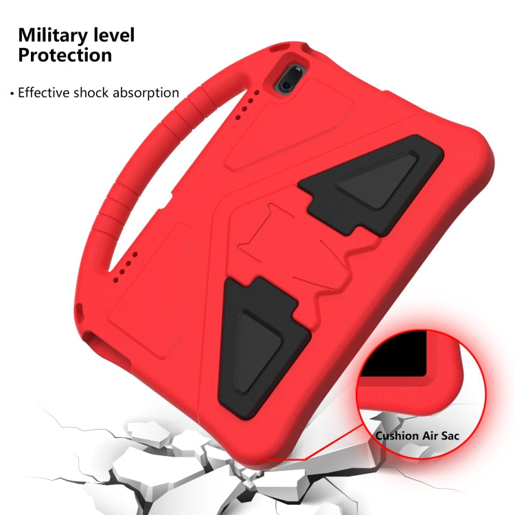 For Lenovo Tab E10 TB-X104F EVA Flat Anti Falling Protective Case Shell with Holder(Red)