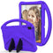 For Lenovo Tab E10 TB-X104F EVA Flat Anti Falling Protective Case Shell with Holder(Purple)