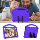 For Lenovo Tab E10 TB-X104F EVA Flat Anti Falling Protective Case Shell with Holder(Purple)