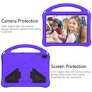 For Lenovo Tab E10 TB-X104F EVA Flat Anti Falling Protective Case Shell with Holder(Purple)