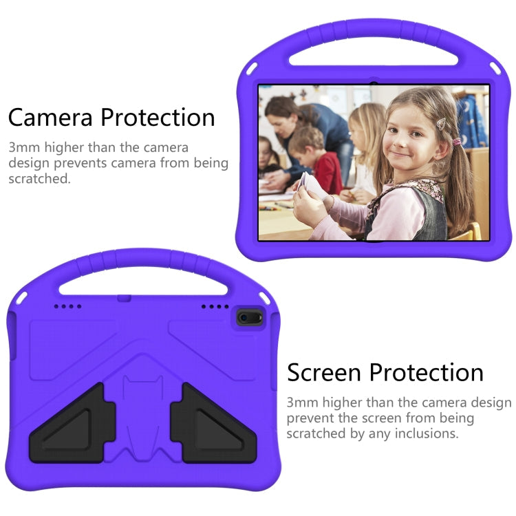 For Lenovo Tab E10 TB-X104F EVA Flat Anti Falling Protective Case Shell with Holder(Purple)
