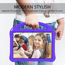 For Lenovo Tab E10 TB-X104F EVA Flat Anti Falling Protective Case Shell with Holder(Purple)