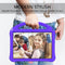 For Lenovo Tab E10 TB-X104F EVA Flat Anti Falling Protective Case Shell with Holder(Purple)