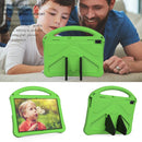 For Lenovo Tab E10 TB-X104F EVA Flat Anti Falling Protective Case Shell with Holder(Green)