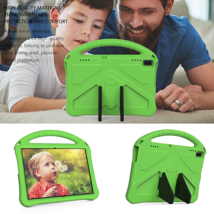 For Lenovo Tab E10 TB-X104F EVA Flat Anti Falling Protective Case Shell with Holder(Green)