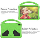 For Lenovo Tab E10 TB-X104F EVA Flat Anti Falling Protective Case Shell with Holder(Green)
