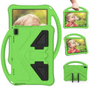 For Lenovo Tab E10 TB-X104F EVA Flat Anti Falling Protective Case Shell with Holder(Green)