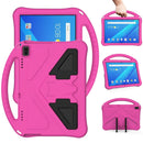 For Lenovo Tab 4 10(TB-X304F/N) EVA Flat Anti Falling Protective Case Shell with Holder(RoseRed)