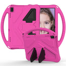 For Lenovo Tab 4 10(TB-X304F/N) EVA Flat Anti Falling Protective Case Shell with Holder(RoseRed)