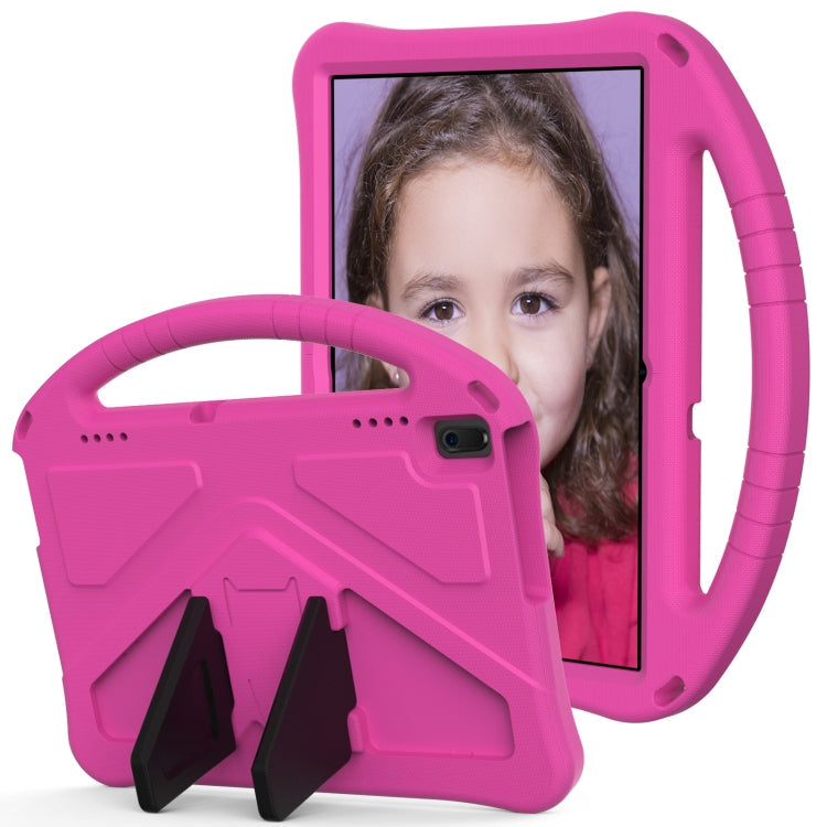 For Lenovo Tab 4 10(TB-X304F/N) EVA Flat Anti Falling Protective Case Shell with Holder(RoseRed)