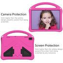 For Lenovo Tab 4 10(TB-X304F/N) EVA Flat Anti Falling Protective Case Shell with Holder(RoseRed)