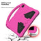 For Lenovo Tab 4 10(TB-X304F/N) EVA Flat Anti Falling Protective Case Shell with Holder(RoseRed)