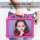 For Lenovo Tab 4 10(TB-X304F/N) EVA Flat Anti Falling Protective Case Shell with Holder(RoseRed)