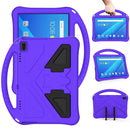 For Lenovo Tab 4 10(TB-X304F/N) EVA Flat Anti Falling Protective Case Shell with Holder(Purple)