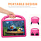 For Lenovo Tab M10 Plus 10.3 Sparrow Style EVA Material Children Shockproof Casing Shell(RoseRed)