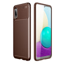 For Samsung Galaxy Xcover 5 Carbon Fiber Texture Shockproof TPU Case(Brown)