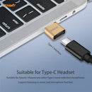 ENKAY ENK-AT105 USB Male to USB-C / Type-C Female Aluminium Alloy Adapter Converter, Support Quick Charging & Data Transmission(Black)