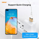 ENKAY ENK-AT105 USB Male to USB-C / Type-C Female Aluminium Alloy Adapter Converter, Support Quick Charging & Data Transmission(Black)