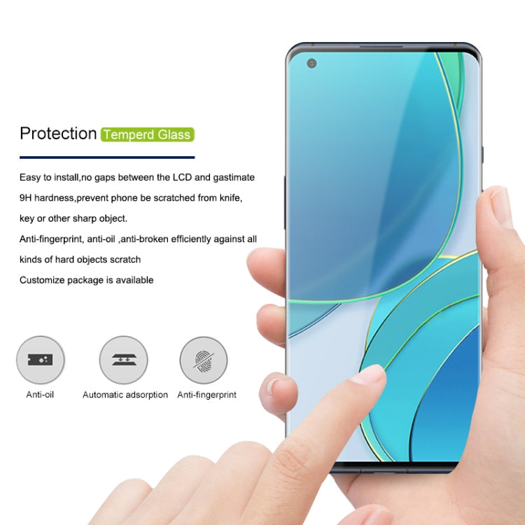 For OnePlus 9 Pro mocolo 9H 3D Full Screen UV Screen Film