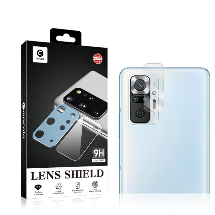 For Xiaomi Redmi Note 10 Pro 2PCS mocolo 0.15mm 9H 2.5D Round Edge Rear Camera Lens Tempered Glass Film