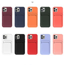 TPU + Flannel Lining Shockproof Case with Card Slots For iPhone 12 Pro(Black)