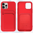 TPU + Flannel Lining Shockproof Case with Card Slots For iPhone 12 Pro(Green)