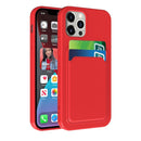 TPU + Flannel Lining Shockproof Case with Card Slots For iPhone 12 Pro(Green)