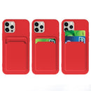 TPU + Flannel Lining Shockproof Case with Card Slots For iPhone 12 Pro(Light Purple)