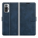 For Xiaomi Redmi Note 10 Pro Retro Calf Pattern Buckle Horizontal Flip Leather Case with Holder & Card Slots & Wallet(Blue)
