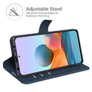 For Xiaomi Redmi Note 10 Pro Retro Calf Pattern Buckle Horizontal Flip Leather Case with Holder & Card Slots & Wallet(Blue)