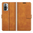 For Xiaomi Redmi Note 10 Pro Retro Calf Pattern Buckle Horizontal Flip Leather Case with Holder & Card Slots & Wallet(Yellow)