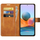 For Xiaomi Redmi Note 10 Pro Retro Calf Pattern Buckle Horizontal Flip Leather Case with Holder & Card Slots & Wallet(Yellow)