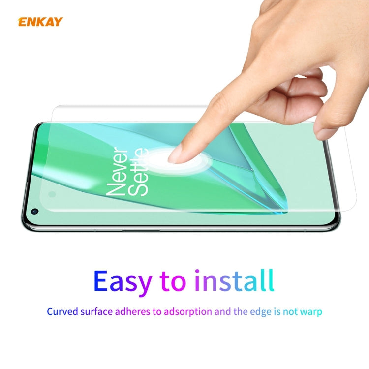 5 PCS For OnePlus 9 Pro ENKAY Hat-Prince 3D Full Screen PET Curved Hot Bending HD Screen Protector Soft Film
