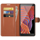 For Samsung Galaxy Xcover 5 / Xcover 5S Litchi Texture Horizontal Flip Protective Case with Holder & Card Slots & Wallet(Brown)