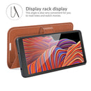 For Samsung Galaxy Xcover 5 / Xcover 5S Litchi Texture Horizontal Flip Protective Case with Holder & Card Slots & Wallet(Brown)