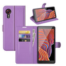 For Samsung Galaxy Xcover 5 / Xcover 5S Litchi Texture Horizontal Flip Protective Case with Holder & Card Slots & Wallet(Purple)