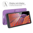 For Samsung Galaxy Xcover 5 / Xcover 5S Litchi Texture Horizontal Flip Protective Case with Holder & Card Slots & Wallet(Purple)