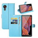 For Samsung Galaxy Xcover 5 / Xcover 5S Litchi Texture Horizontal Flip Protective Case with Holder & Card Slots & Wallet(Blue)