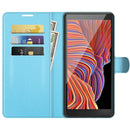 For Samsung Galaxy Xcover 5 / Xcover 5S Litchi Texture Horizontal Flip Protective Case with Holder & Card Slots & Wallet(Blue)